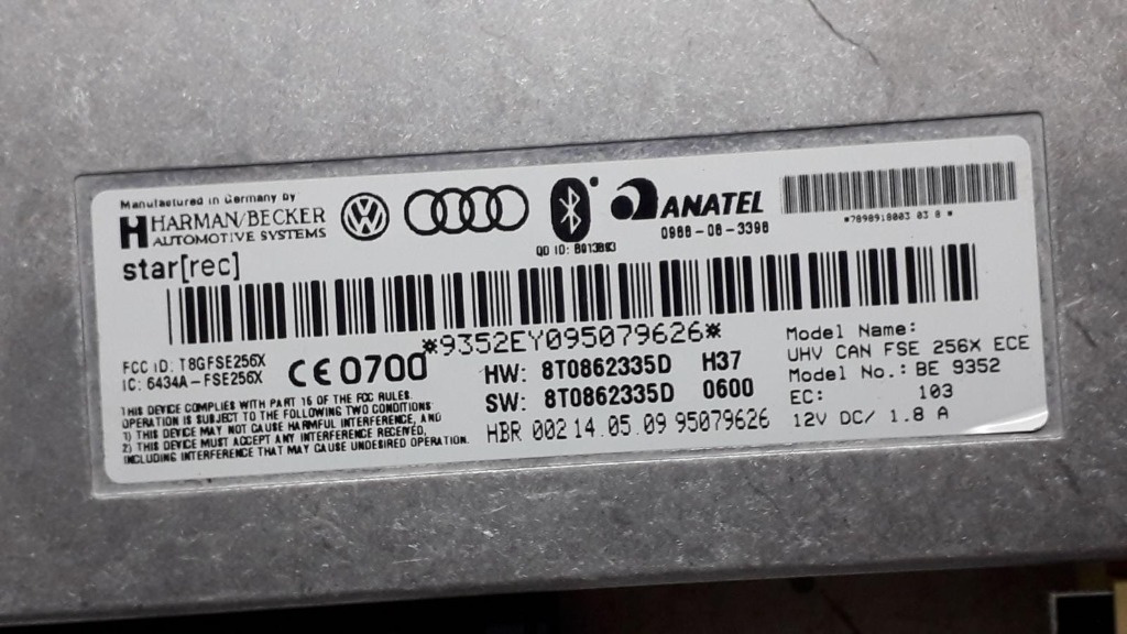 Modul bluetooth Audi A4 B8 Cod 8T0862335