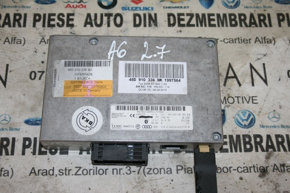 Modul Bluetooth Audio A6 4F C6 A8 An 2004-2010