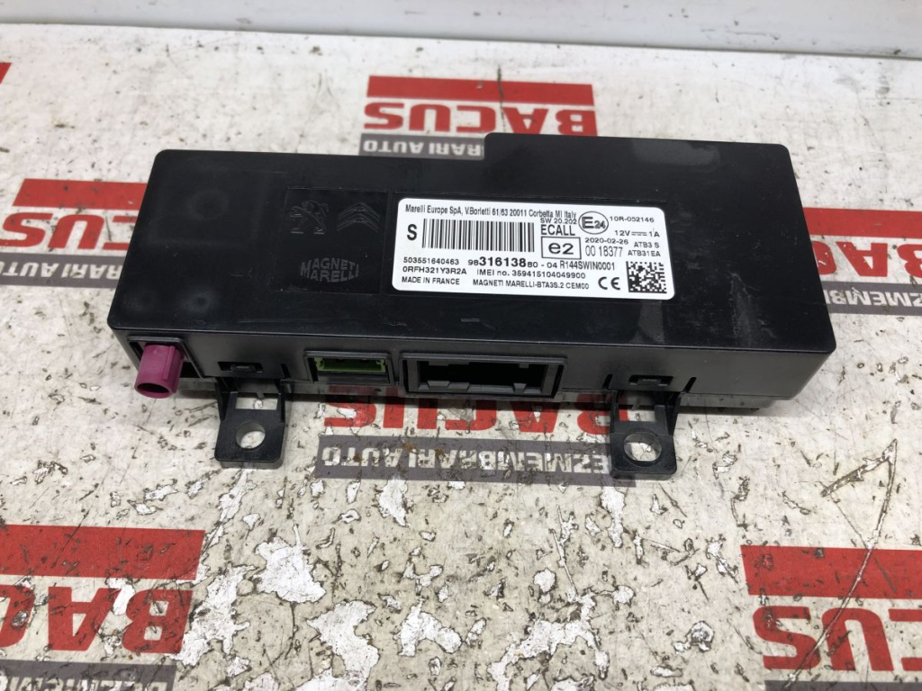Modul Bluetooth Citroen C3 AirCross / C4 Cactus / Peugeot 208 An 2020 Cod : 9831613880