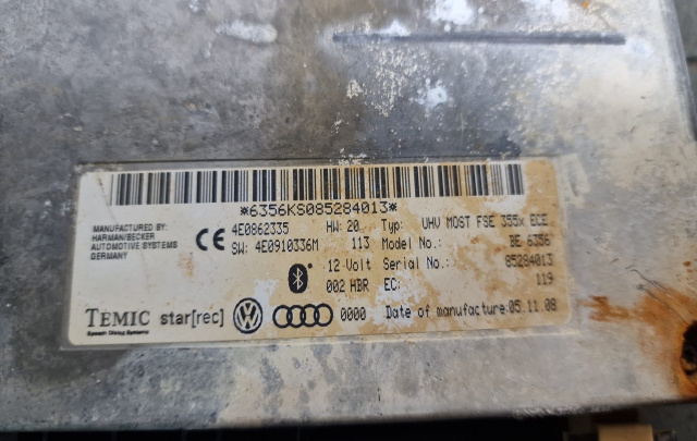 Modul bluetooth Cod: 4E0910336M Audi A4 