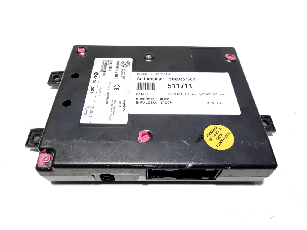 Modul bluetooth, cod 5N0035730B, Skoda Superb II (