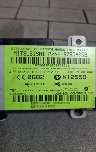 Modul bluetooth Cod: 8785A052 Mitsubishi
