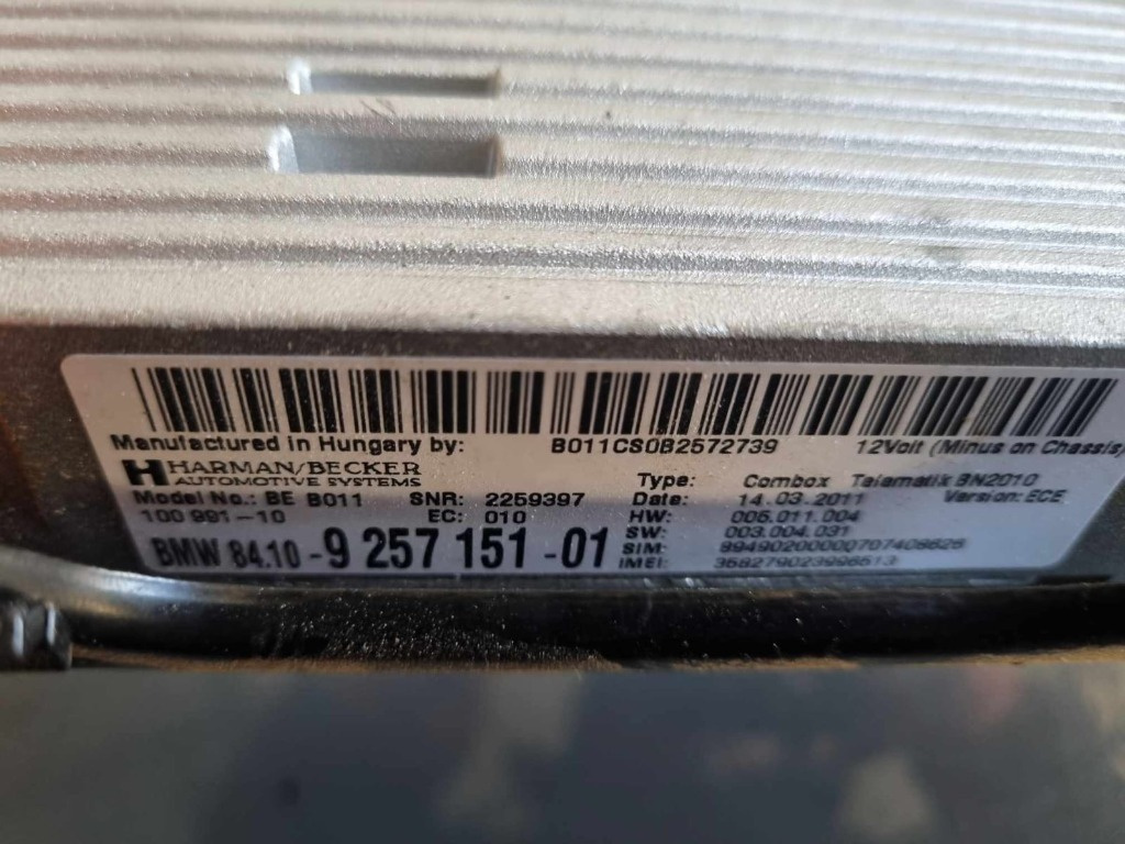 Modul Bluetooth Combox 9257151 BMW Seria