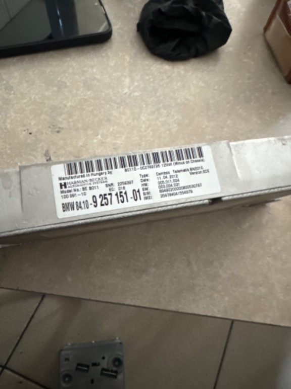 Modul bluetooth combox BMW Seria 3 F31 320 D Xdrive 2.0 D 184 CP N47D20C 9257151 01