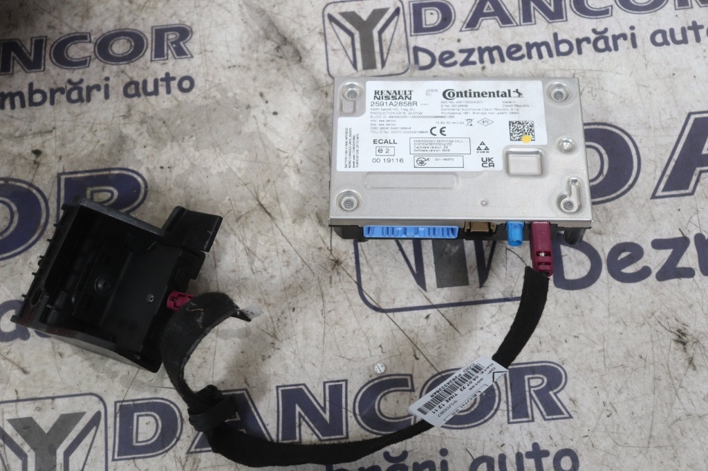 MODUL BLUETOOTH DACIA LOGAN 3 - COD 2591A2858R - AN 2020