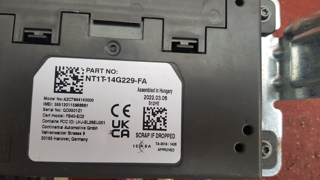 Modul bluetooth Ford Transit Connect cod