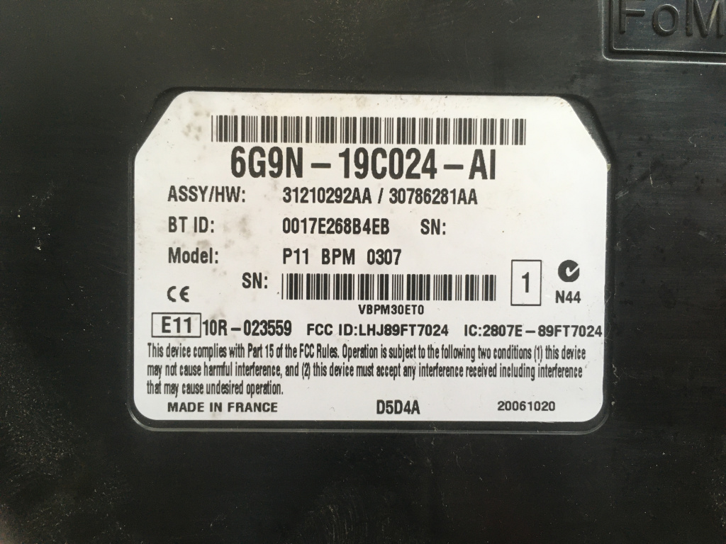 Modul Bluetooth Freelander 2 cod: 6g9n 19c024 ai