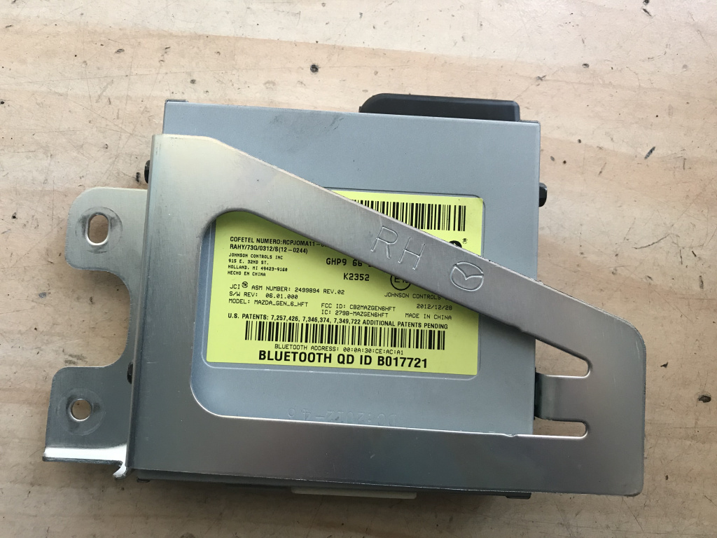 Modul bluetooth Mazda 6 2014 cod: B017721