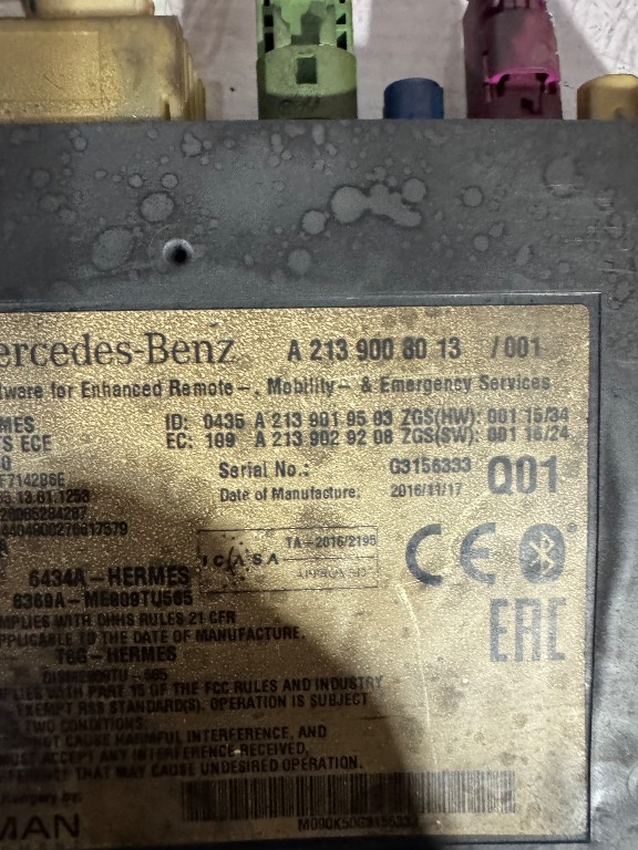 Modul bluetooth Mercedes C Class W205 2,