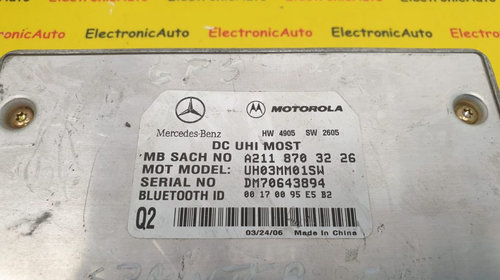 Modul Bluetooth Mercedes ML- E-Klasse, A2118703226, UH03MM01SW