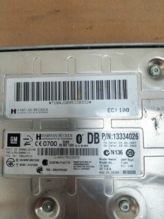 Modul bluetooth Opel Insignia, 2010, cod: 13334026