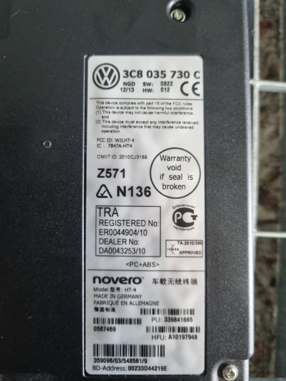 Modul bluetooth premium VW Transporter T