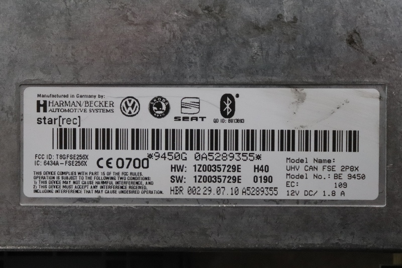 MODUL BLUETOOTH SKODA SUPERB 2 - COD 1Z0