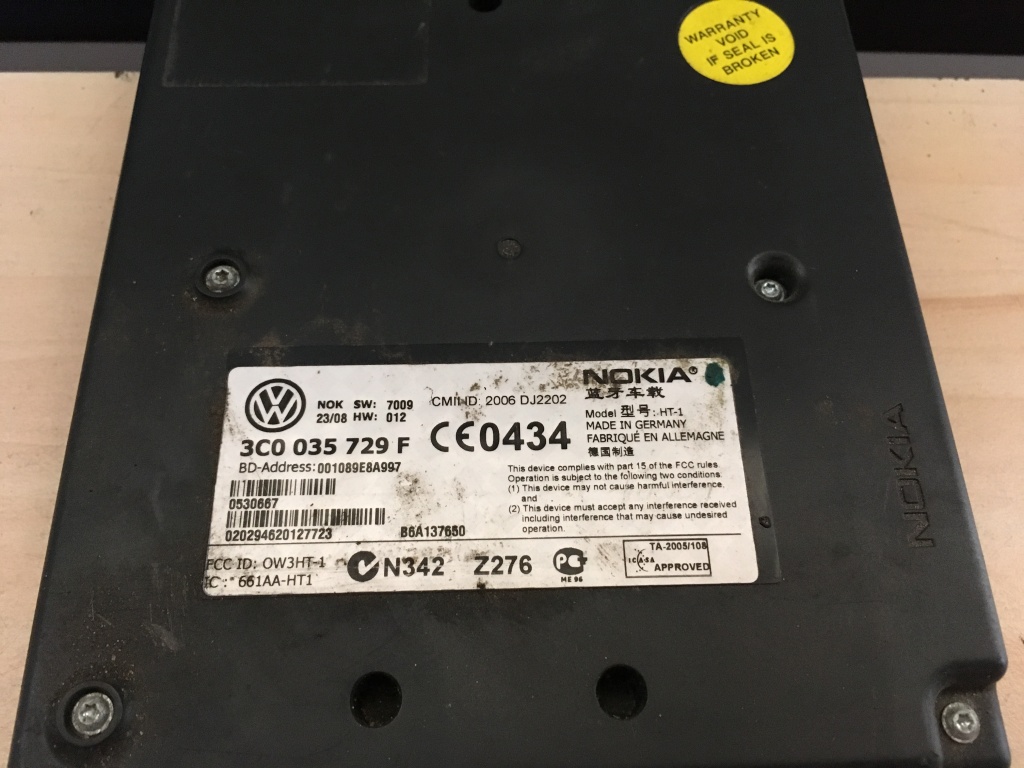 Modul bluetooth VW Passat 3C0035729F