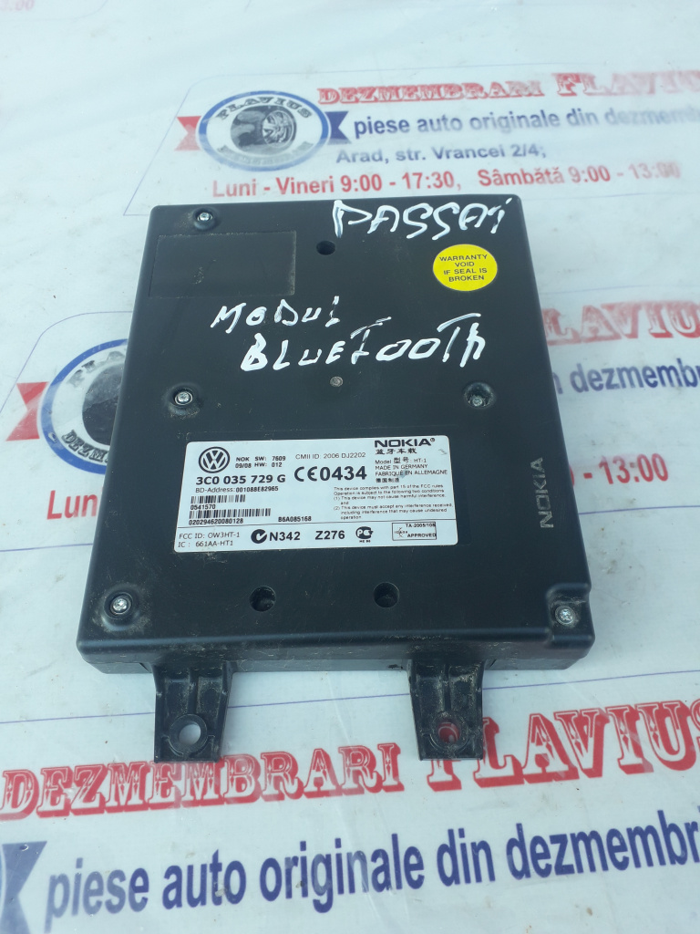 Modul Bluetooth Vw Passat an 2008 cod 3C0035729G