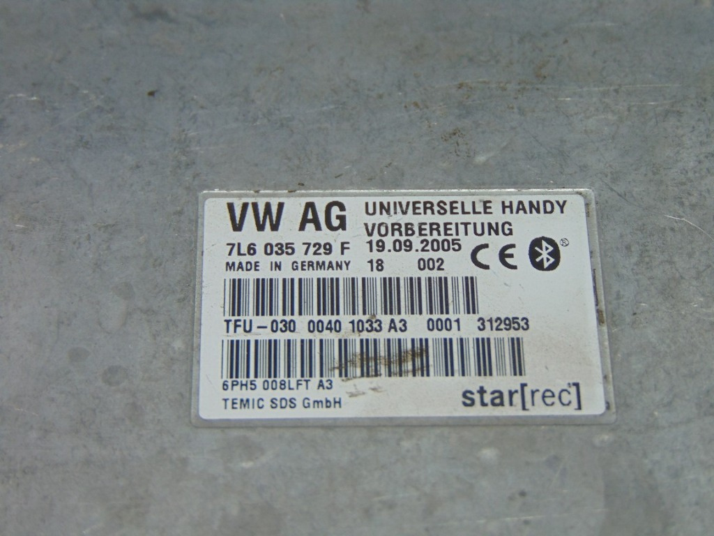 MODUL BLUETOOTH VW TOUAREG(7LA,7L6,7L7) 
