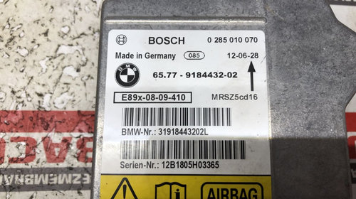 Modul / Calculator Airbag BMW X1 Cod : 65.77-9184432 02 / 918443202