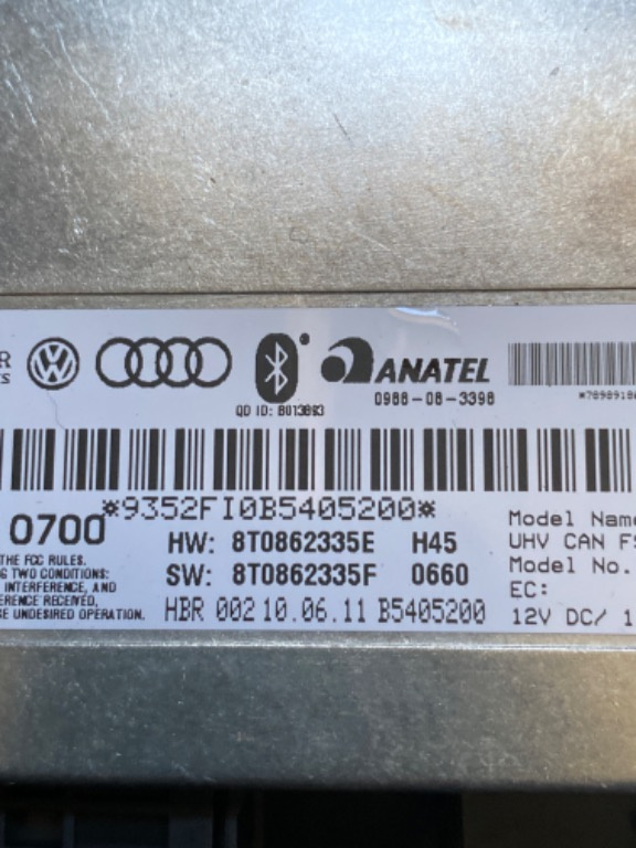 Modul calculator bluetooth 8T0862335E 8T