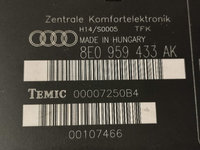 Modul Calculator confort Audi a4 b6 b7 8e0959433ak 8e0959433 ak
