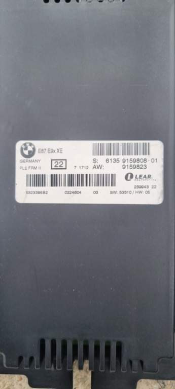 Modul calculator lumini FRM 2 BMW cod 91