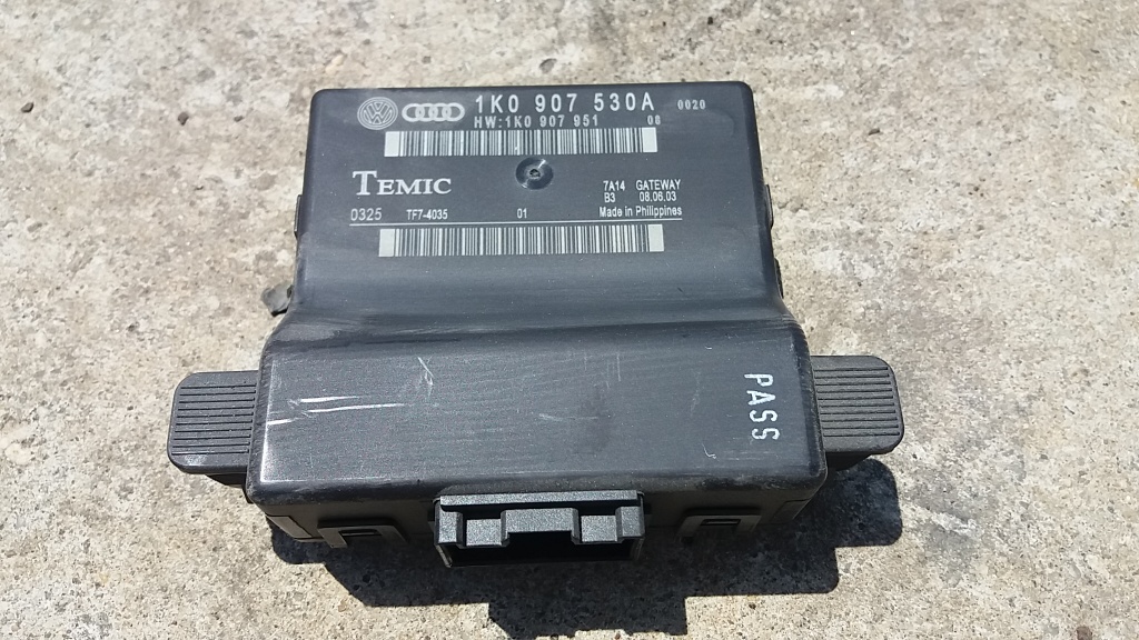 Modul CAN gateway VW Touran doua coduri disponibile