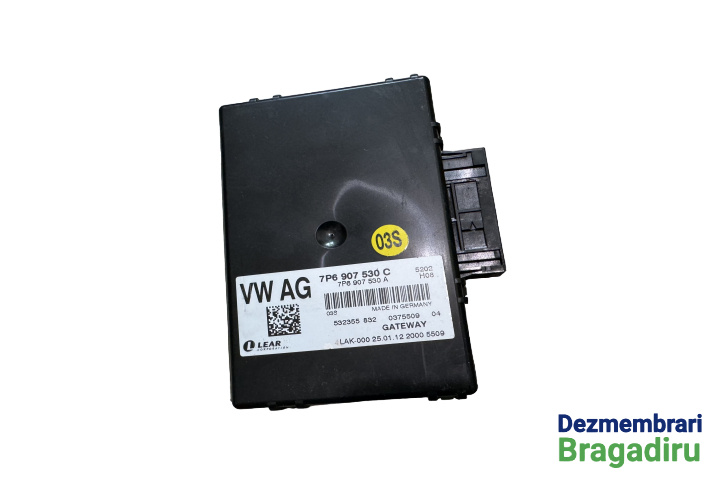 Modul CAN Modul Gateway Cod: 7P6907530C Volkswagen VW Touareg generatia 2 7P [2010 - 2014] Crossover 3.0 TDI Tiptronic 4Motion (245 hp) Cod motor: CRC Cod cutie: NAC Cod culoare: LG7W