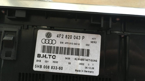 Modul clima Audi A6 4F cod 4F2820043P