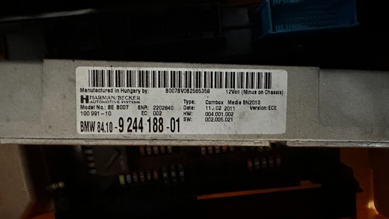 Modul Combox bluetooth F10 F11 F06 F07 F01 F02 9244188 Harman