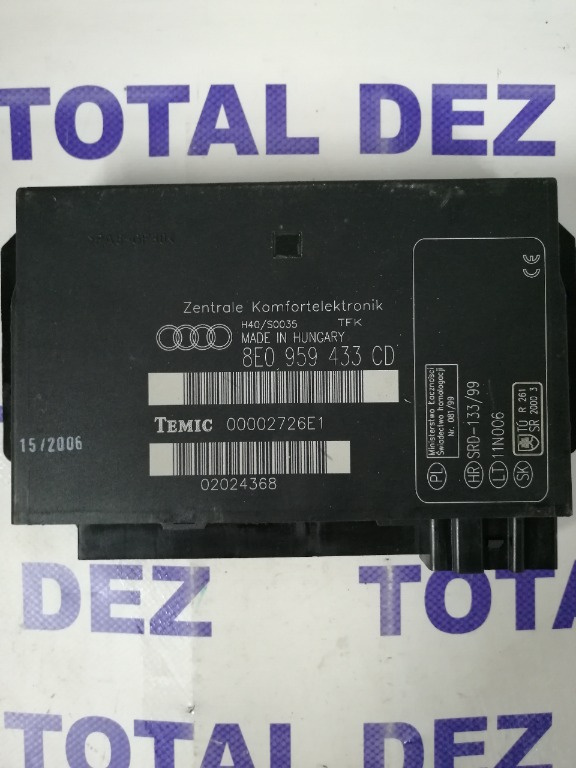 Modul confort, Audi A4 cod cod 8E0959433CD