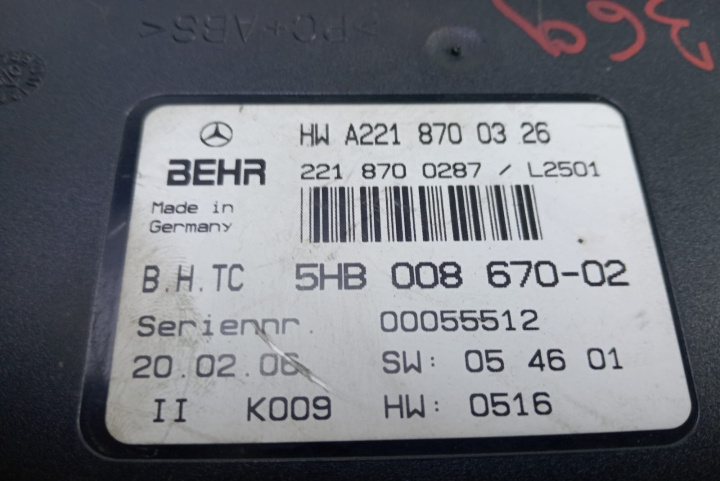 Modul control aer condiționat A22187003
