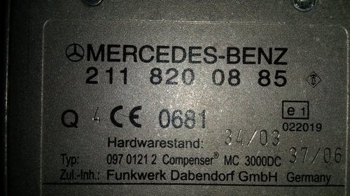 Modul Control Bluetooth Mercedes-Benz E-Class W211 E320 2002-2009