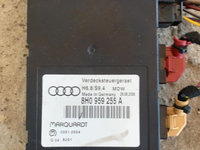 Modul control decapotare 8H0959255A Audi A4 B7 Cabrio