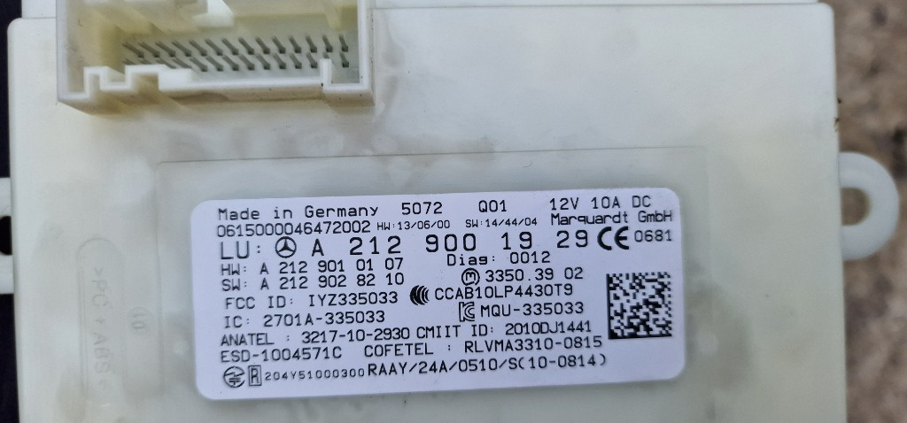 Modul Control Keyless Go CLA C117 cod A2129001929