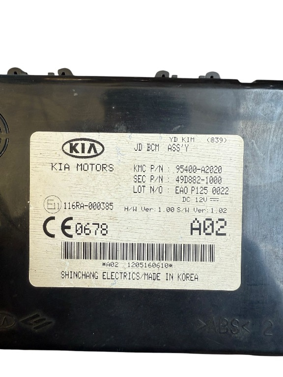 MODUL CONTROL KIA COD 95400A2020 49D8821
