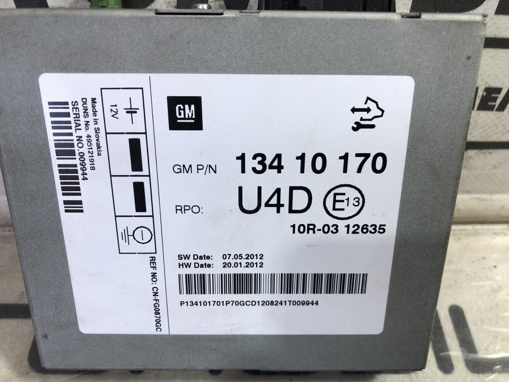 Modul control Opel Astra J 1.7 CDTI: 134