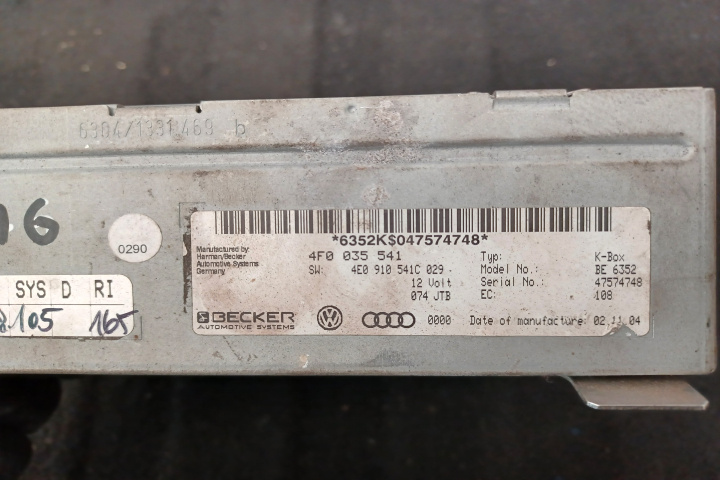 Modul control radio 4F0035541 4E0910541C