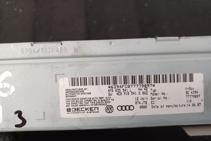 Modul control radio 4F0035541L 4E0910541