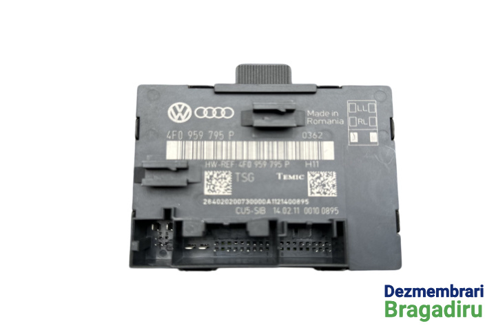 Modul control usa spate dreapta Cod: 4F0959795P Audi A6 4F/C6 [facelift] [2008 - 2011] Avant wagon 5-usi 2.0 TDI multitronic (170 hp) S-Line, Cod motor CAHA, Cod cutie LDV, Cod culoare LZ7S