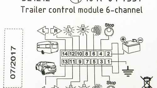 Modul electronic carlig remorcare cu 7pini SMP3