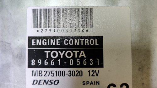 Modul engine control TOYOTA AVENSIS 896610563