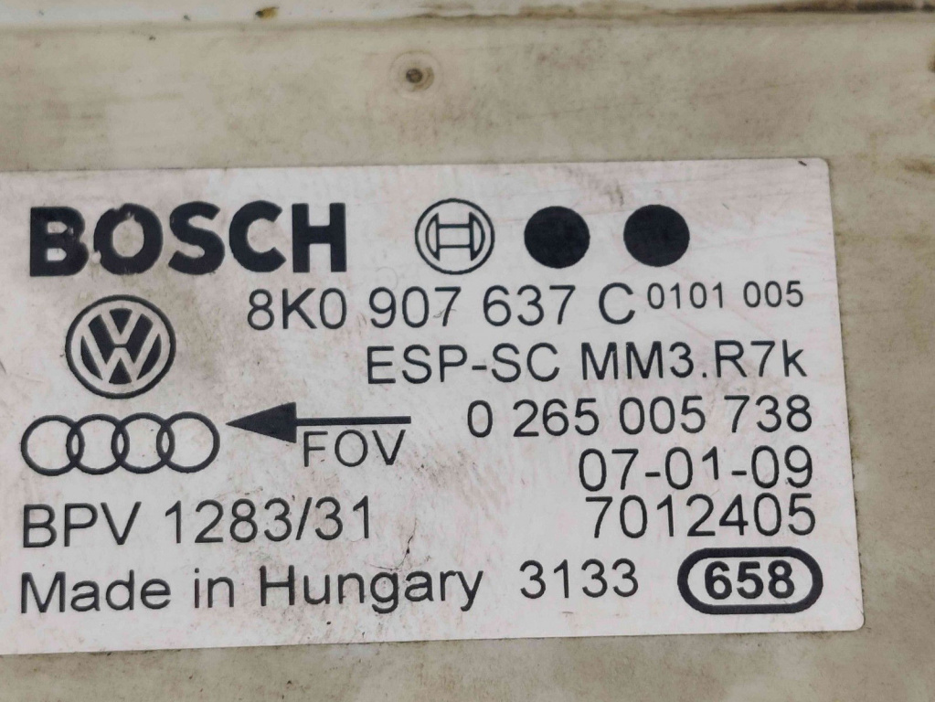Modul ESP Audi A4 (8K2, B8) [Fabr 2008-2015] 8K0907637C