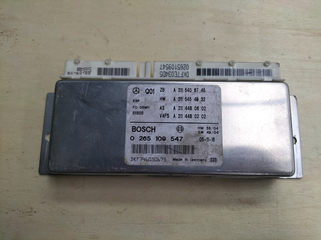 Modul ESP Mercedes E-Class, 2005, cod piesă: 0265109547