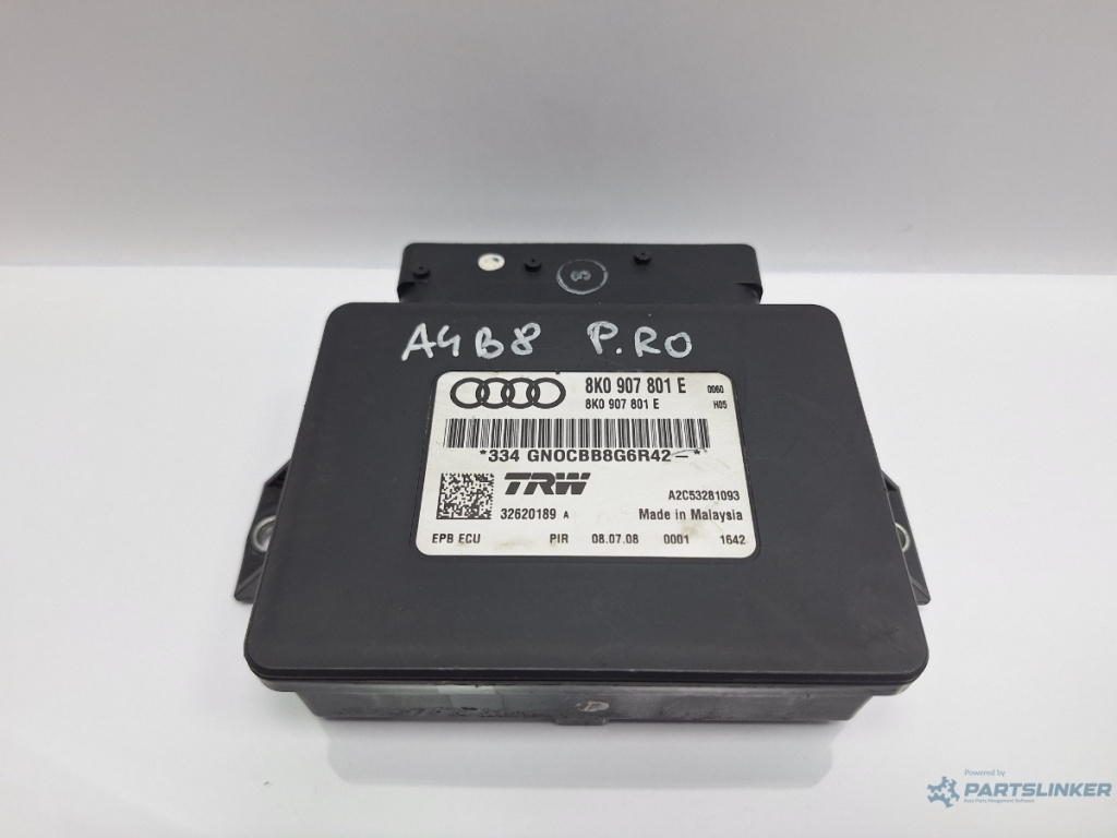 Modul frana mana AUDI A4 IV Avant 8K5, B8 2007 - 2015 TDI CAGA, CJCA, CMEA, CMFA 8K0907801E