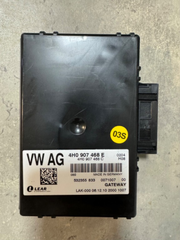 Modul Gateway Cod 4H0907468E/4H0 907 468 E pentru Audi A8 4H D4/4H An 2012