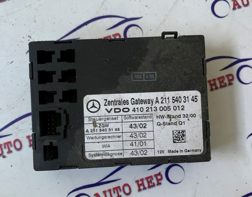 Modul gateway Mercedes E-Class W211 A2115403145 A 211 540 31 45