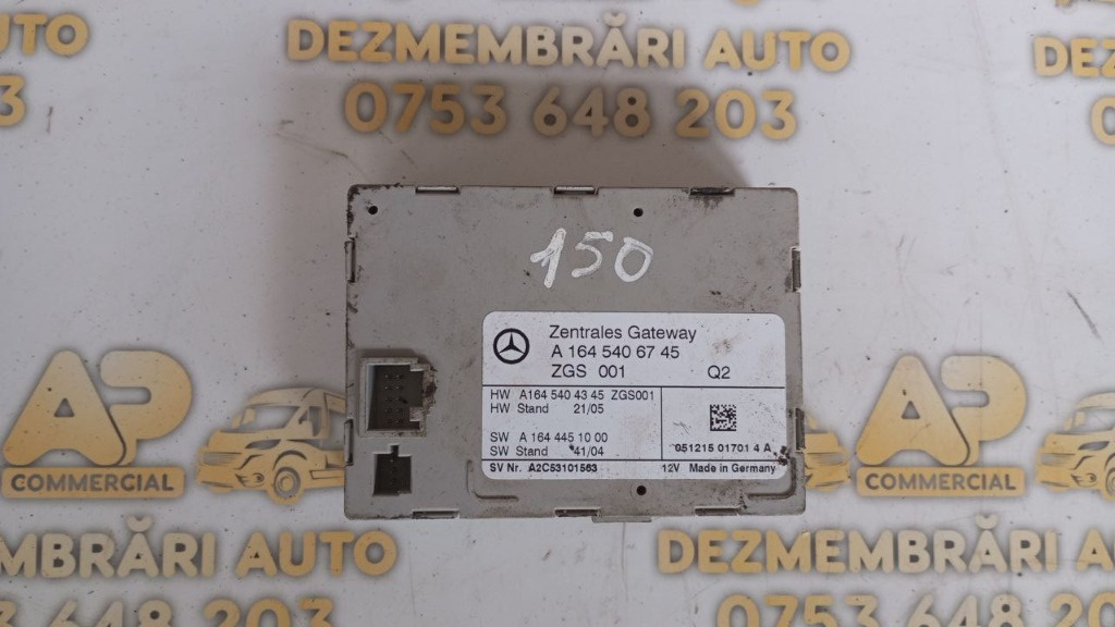 Modul gateway Mercedes ML W164 cod: A1645406745
