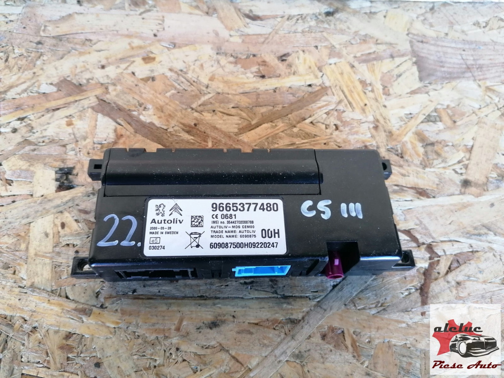 Modul GSM Citroen C5 III an 2008-2017, cod 9665377480