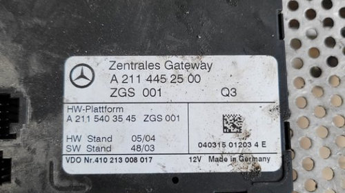 Modul Inchidere Centralizata Mercedes E Class W211 Cod A2114452500 Dezmembrez Mercedes E Class W211 2.7 Cdi Automat Cod Motor 612 Volan Stanga Xenon