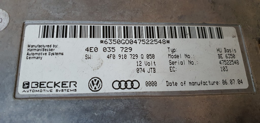 Modul interfata MMI, 4E0035729, Audi A6 
