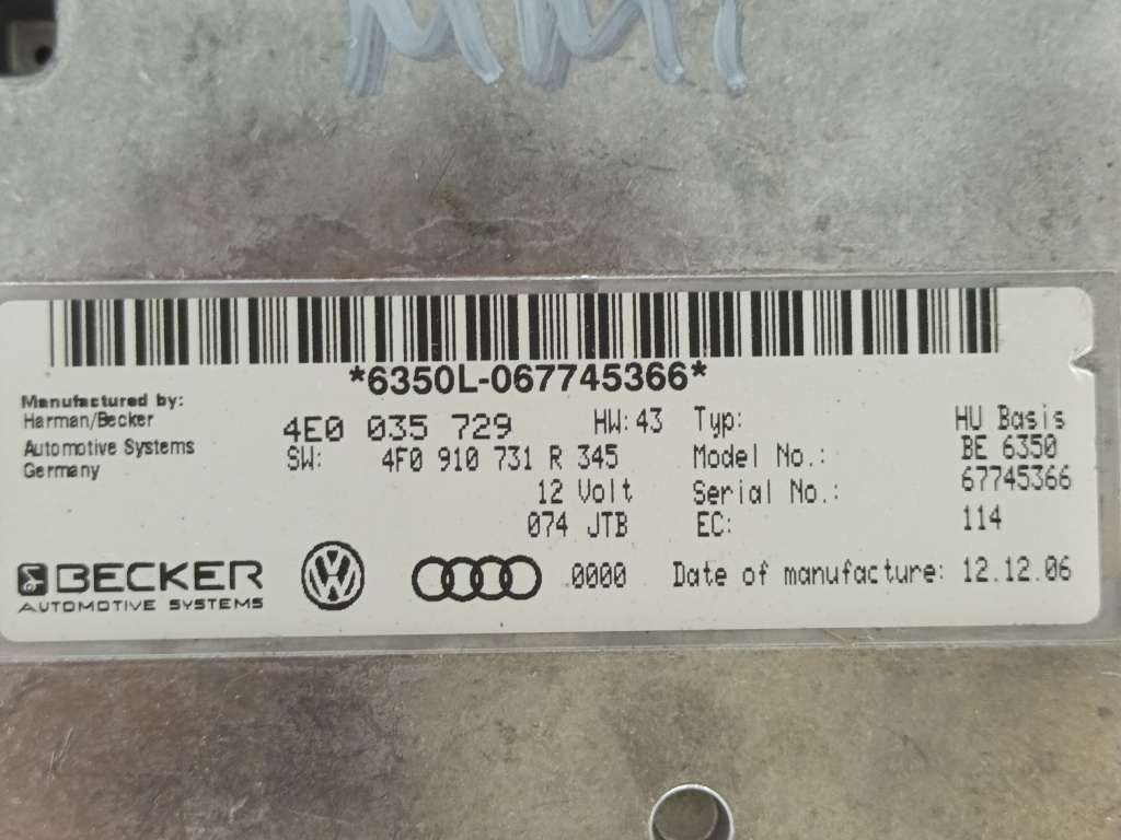 Modul interfata MMI Audi A6 C6 2.7 TDI B